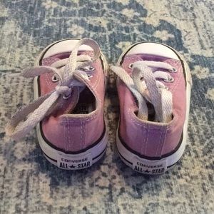 Size 4 toddler Purple converse shoes